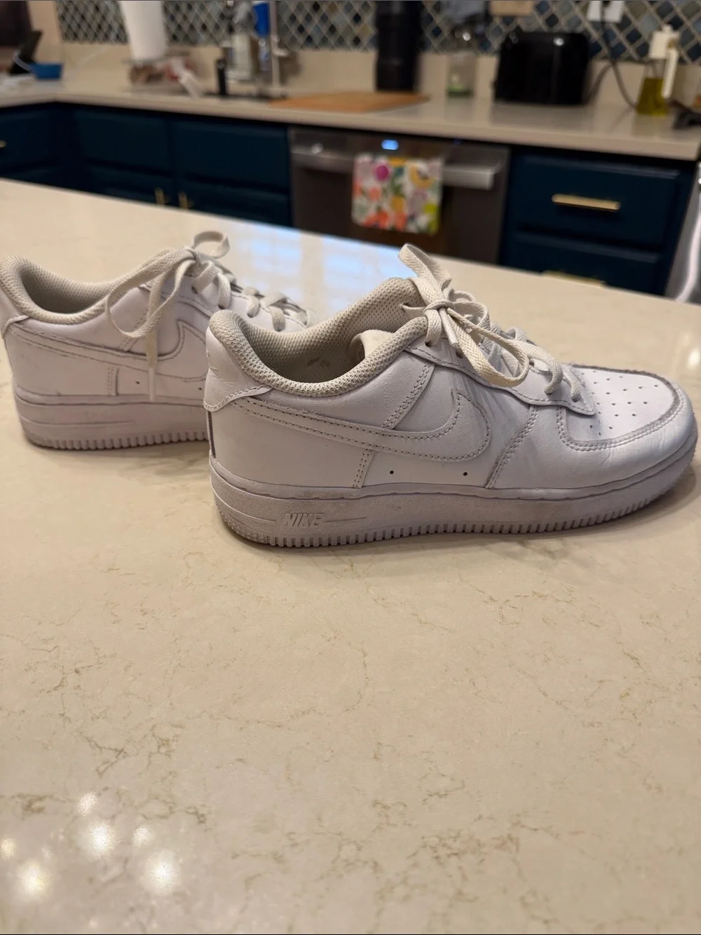 Nike White Leather Sneakers